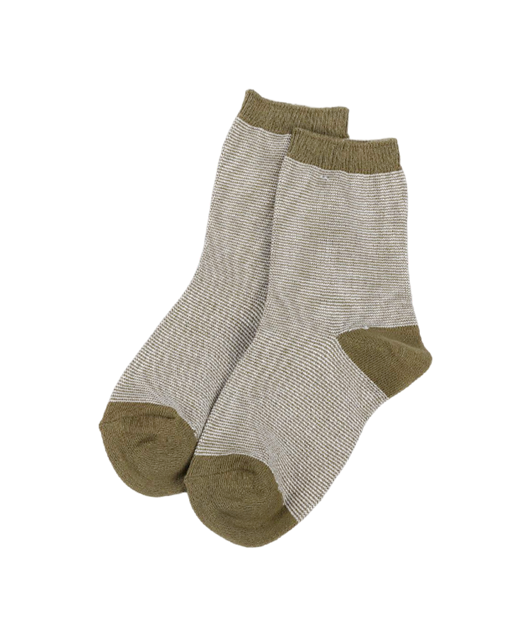 Double cylinder plain socks for women