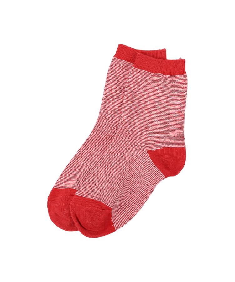 Double cylinder plain socks for women