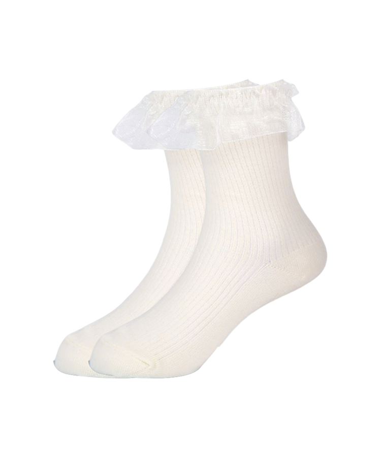 Transparent silk socks for women